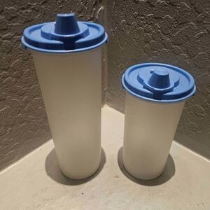 Tupperware Modular Mates Round Food Storage Containers Set of 2